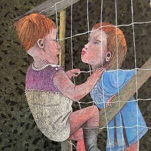 Children, James Lloyd, Painting Print, Naive Art, Book Page, ~ 250727-WH 190 A